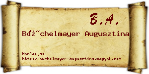 Büchelmayer Augusztina névjegykártya